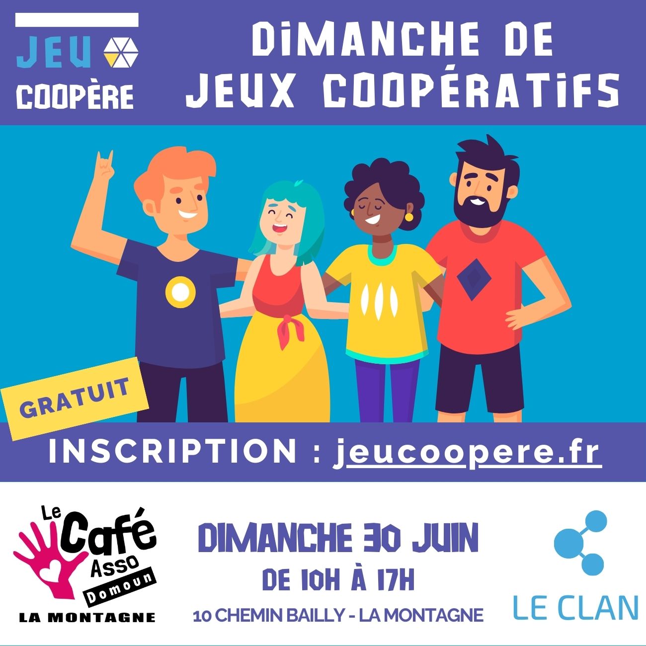 Journée jeux coopératifs au Café Domoun